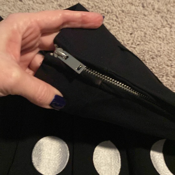 Dolls Kill Lunar Moon Phases Kilted Black Woven Shirt sz Small - Picture 2 of 3